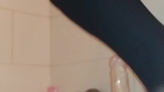 Young sissy crossdresser insert big toys tight ass lingerie