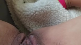 Showing off wet horny pussy