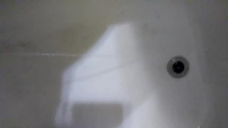 Pissing in the tub