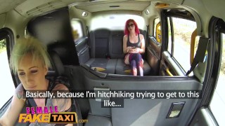 Female Fake Taxi Hot redhead hitchhiker gets the sexual ride of her life