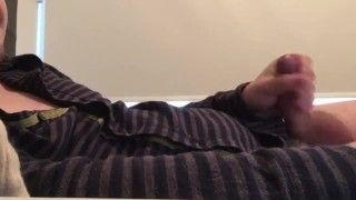 Cum on mouth and shirt