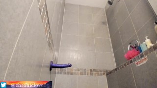 Big tipper got me to shave my hairy pussy off in the shower live on cam!