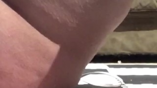 morning masterbation with hitachi, loud hard cumming