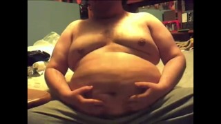 Chugging down melted ice cream