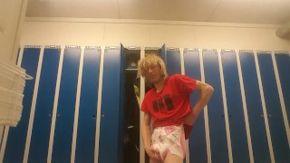 Changeing wet diaper after work