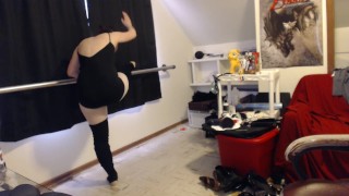 Just doing my barre exercises as a workout. =)