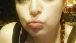 Sexy redhead smoking fetish teaser