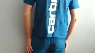 Preview Cargo Shorts Sneakers Jerk Off & Cum
