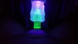Glow in the Dark condom, Fleshlight fucking cumplay
