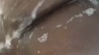 Soap Runs Over Thick Ass