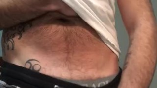 Strip, jerk, nipple play and a hot cumshot