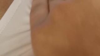 Shaved Pussy Cums in Pink Panties