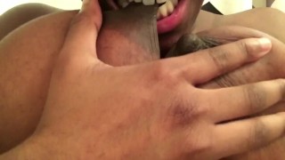 Hot Ebony Teen Showers and Plays