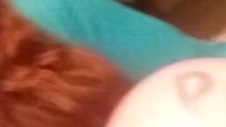Smoking and balloon fetish teaser with sexy redhead milf