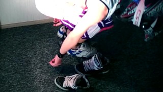 Self bondage In Basketball Unifrom Osiris DC Sneakers and MX