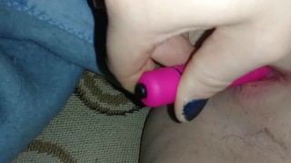 Masturbating