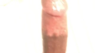 Shower cock play & cum