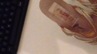 Big Cumshot on Stripper Heels