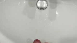 Sneaky wank & cum in shared hotel room