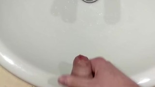 Sneaky wank & cum in shared hotel room