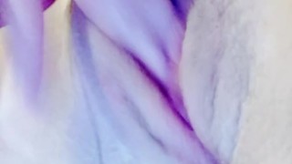 Closeup orgasm (family in room next to me)