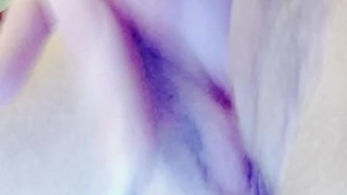 Closeup orgasm (family in room next to me)