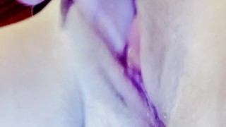 Closeup orgasm (family in room next to me)