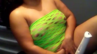 Mixed Girl Masterbating while watching Porn