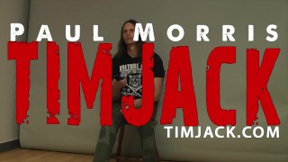 Straight rock dad jerks off for cash