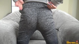 Chat with me ~ OnlyFans: annakovachenko ~ Tight sport pants rub down closeup in panties