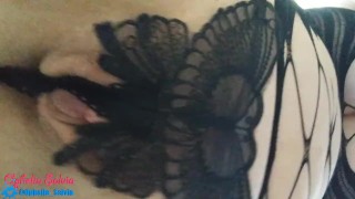 Ophelia Salvia in Fishnet Gown Teasing You