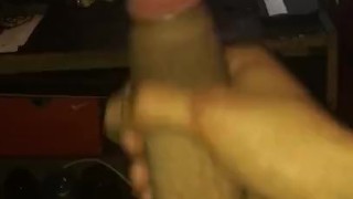 Masterbating hard cock, A little alone time.