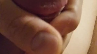 Masturbating my hard cock and cumming!