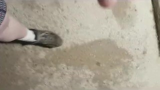 Walking around in a skirt