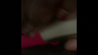 Bombasspussy00 masturbating with pink vibrator