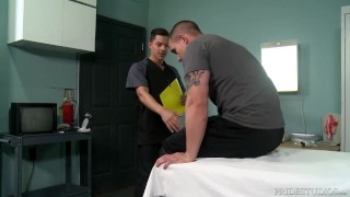 Cute Physician Prescribes His Ass 2 Beefy Jock!!