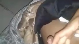 Jerked off when shawty went to the bathroom