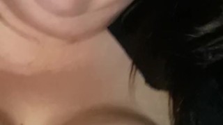 Horny Housewife In Stockings Cums All Over Her Dildo On Tub