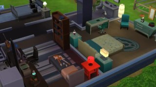 the black Hulk and Smurffet Sims 4