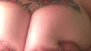 Amateur BBW MILF Dildo Titty Fuck And Suck