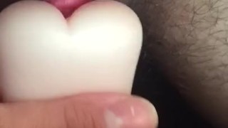 Ftm transman fucks stroker pocket ass and strokes cock