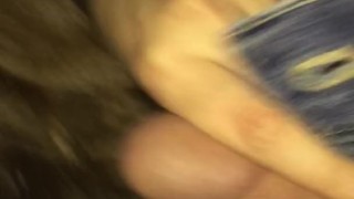 sucking daddy in the car tease until My phone dies