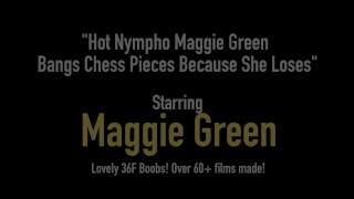 Hot Nympho Maggie Green Bangs Chess Pieces Because She Loses