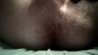 Blonde boy dildofucks himself