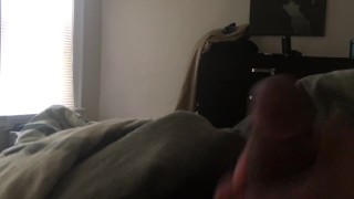 Jerking off while my wife is in the other room