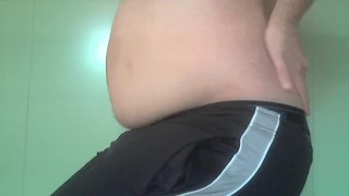 Small Chub Rubs and Beats on His Belly