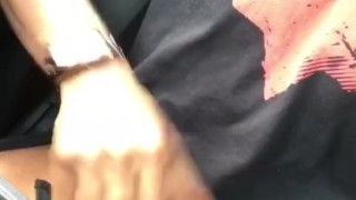 Stroking my Black Cock in Public! *Compilation*