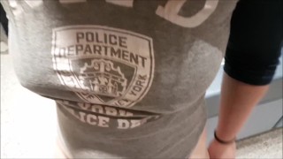 Store Restroom Fuck & Gargle Swallow
