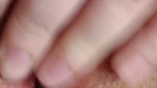 Orgasm with lube bottle inside