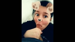 Slutwife gives BJ under the covers